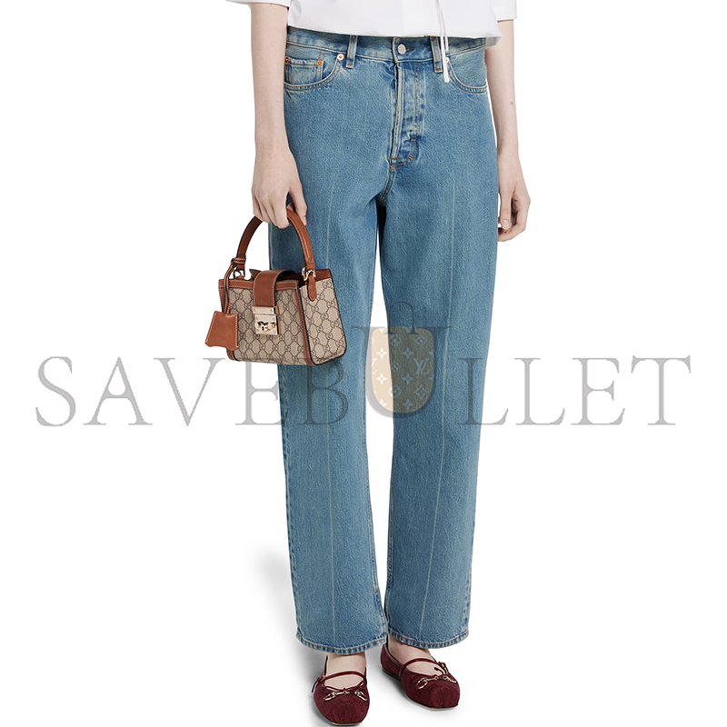 G*u*i padlock small top handle bag 841653 (20*13.5*8cm)
